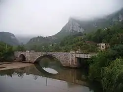 Old railway bridge in Ustiprača