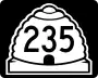 State Route 235 marker