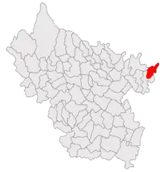 Location in Buzău County