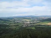 Kdyně as viewed from the observation tower