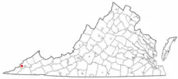 Location in the Commonwealth of Virginia