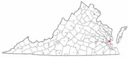 Location of Gloucester Point, Virginia