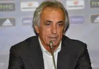 Vahid Halilhodžić during a press conference in 2014