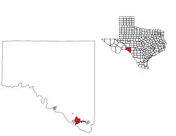 Location of Del Rio, Texas