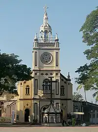 Old view of Vallarpadam Church, Kochi, Kerala, India