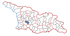 Location of the municipality within Georgia