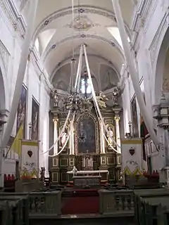 Interior of the Church of St. Peter and St. Paul