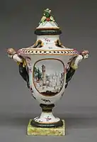 Vase, Parolin period, hard-paste