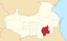 Location in the Terek Oblast