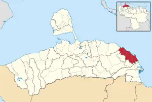 Location in Falcón