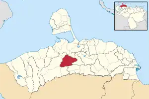 Location in Falcón