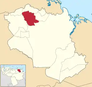 Location in Monagas