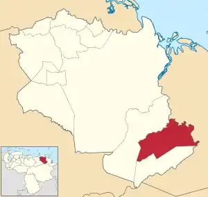 Location in Monagas