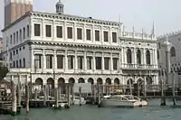 The Zecca and the south end of the Biblioteca from the lagoon