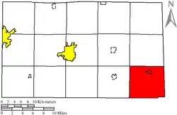 Location of Venice Township in Seneca County.