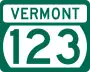 Route 123 marker