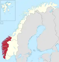 Location of Western Norway