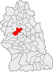 Location in Hunedoara County