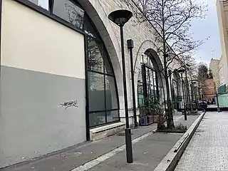 The backside of the Viaduc at the level of the rue de Rambouillet.