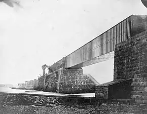 Victoria Bridge under construction