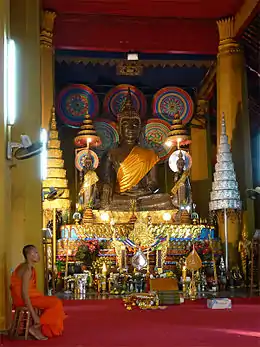 Phra Ong Teu colossal Buddha image in Vientiane, Laos