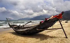 Traditional Vietnamese fishing boat