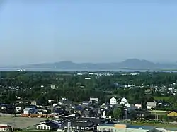 Panorama view of Hachirōgata, from Tennō Sky Tower