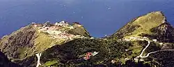 View of St Johns Village as seen from Mount Scenery