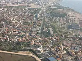 An aerial view of Berre-l'Étang