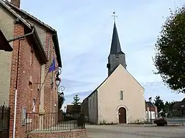 Town hall and church