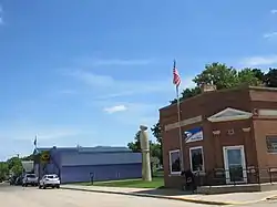 Buildings along Front Street.