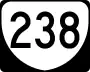 State Route 238 marker