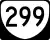 State Route 299 marker