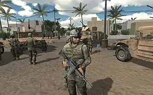 A screen capture of Virtual Iraq