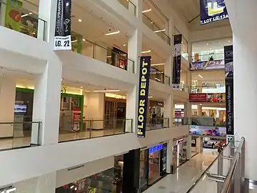 A section of the mall