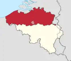 Location of Flemish Community