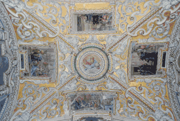 Church of Saints Severin and Sosios, painting of the Medici chapel, before 1593