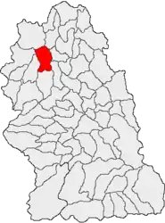 Location in Hunedoara County