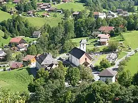 An aerial view of Entremont