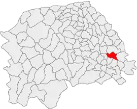 Location in Suceava County