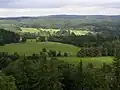 Look from Landštejn castle to Moravia