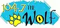 "104-7 The Wolf WEXT" logo from 2004-2005