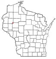 Location of Dovre, Wisconsin