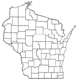 Location of Frankfort, Pepin County, Wisconsin