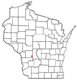 Location of Glendale, Monroe County, Wisconsin