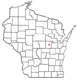 Location of Little Wolf, Wisconsin