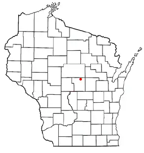 Location of Sharon, Portage County, Wisconsin