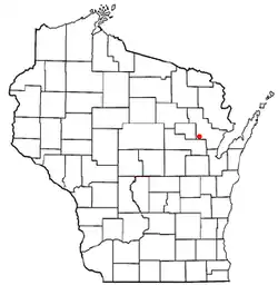 Location of Underhill, Wisconsin