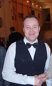 John Higgins facing the photographer