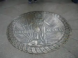 The National World War II Memorial has an engraving of it in one of the two pavilions